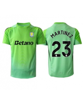 Billige Fotballdrakt Aston Villa Emiliano Martinez #23 Keeper Replika Bortedrakt 2025-26 Kortermet